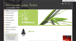 Desktop Screenshot of maryanncoxlcsw.com